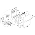Bosch SHX45P01UC/53 door assy diagram