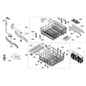 Bosch SHX45P01UC/53 baskets assy diagram