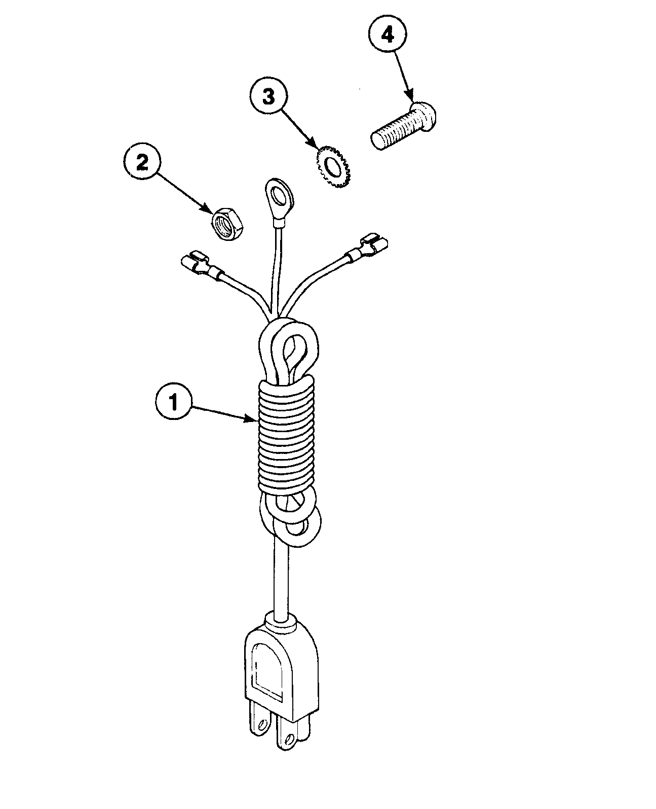 Speed Queen SWT220LM power cord diagram