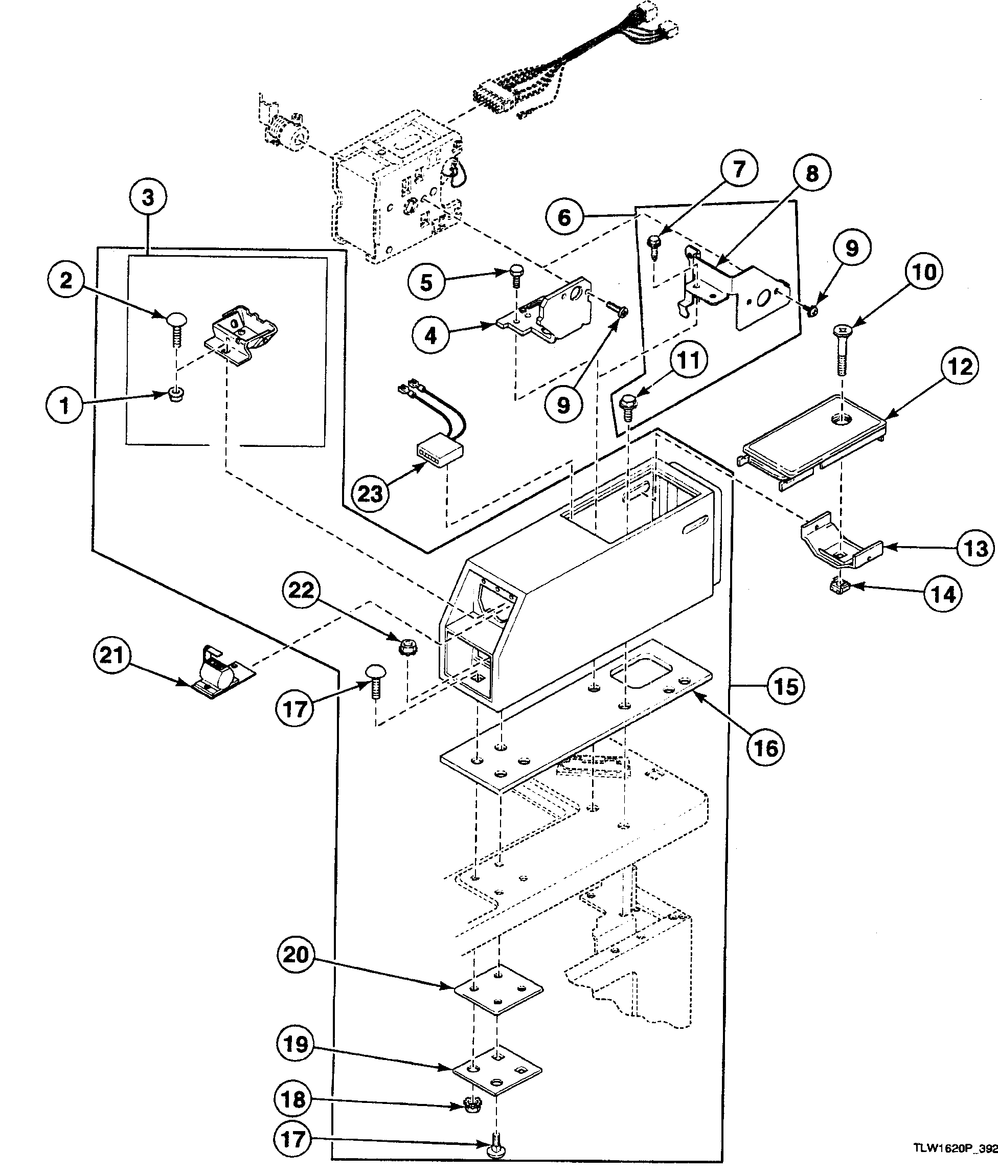 Speed Queen SWT110QA meter case diagram