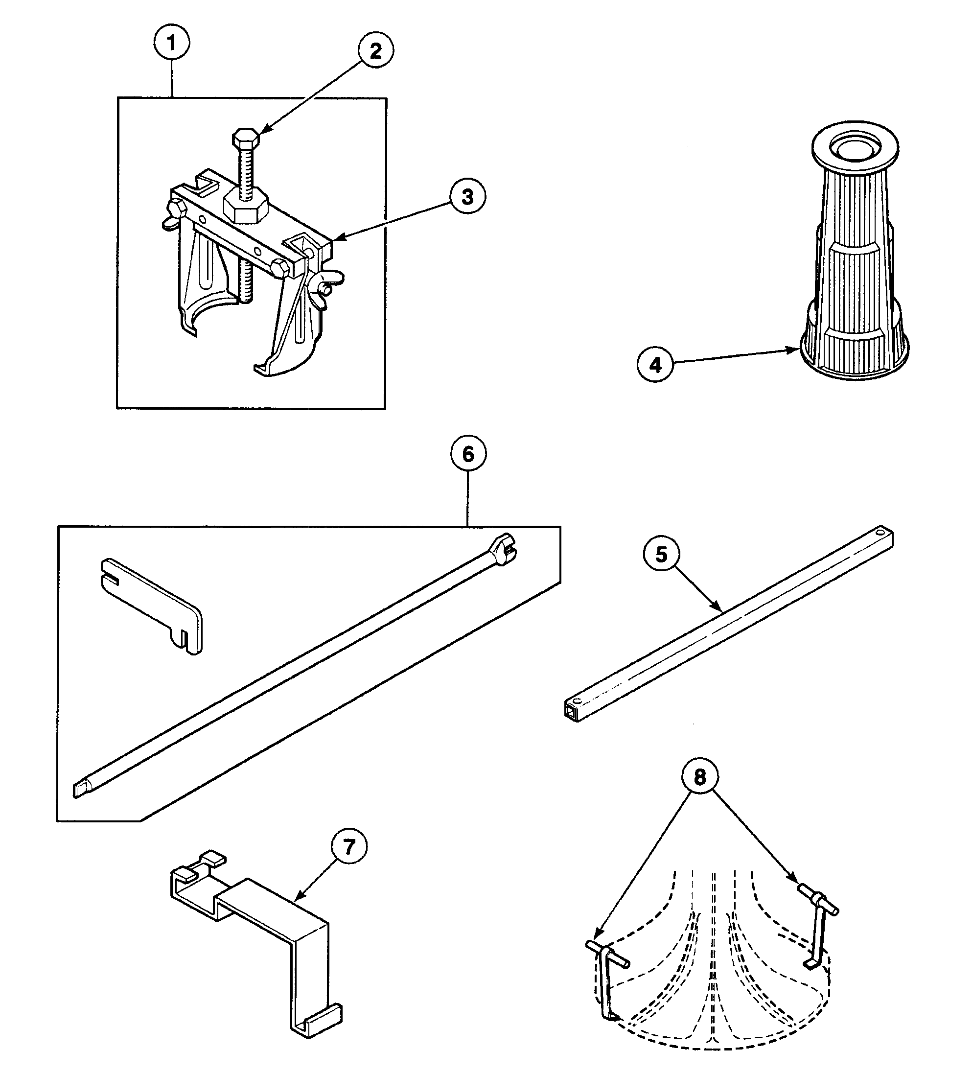 Speed Queen SWTZ21WM tools 2 diagram