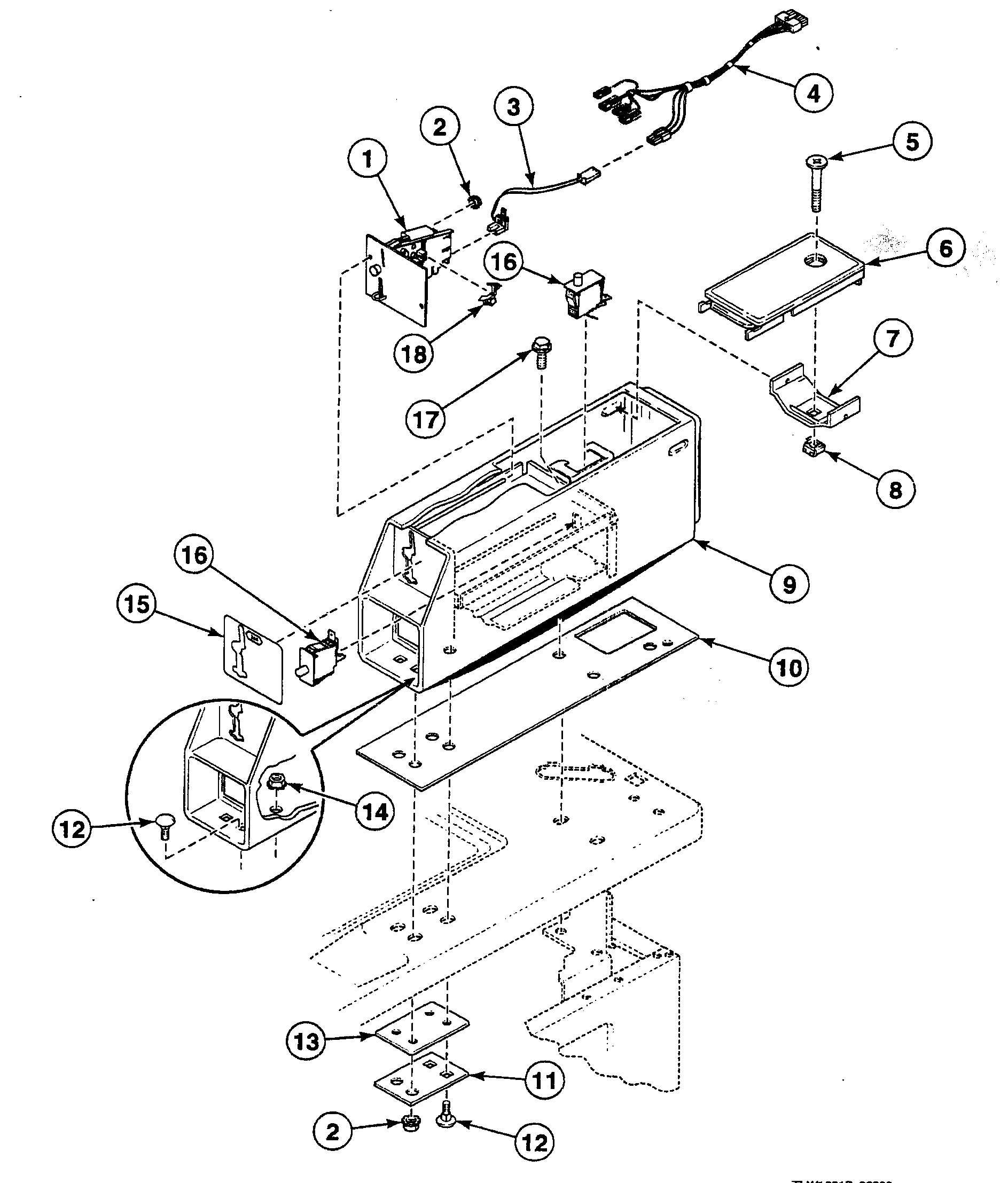 Speed Queen SWTBA1QN meter case diagram