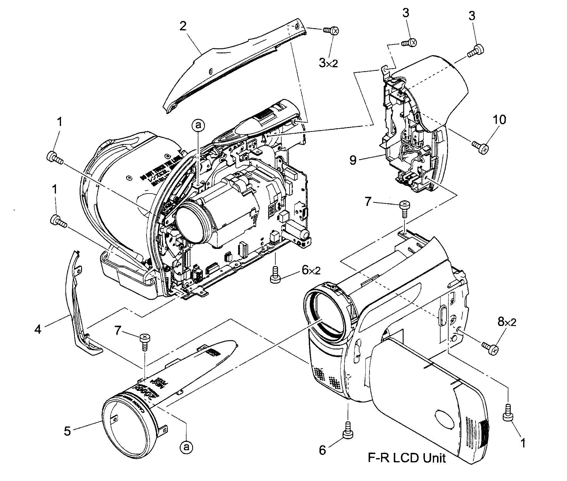 Canon DC420 cabinet assy diagram