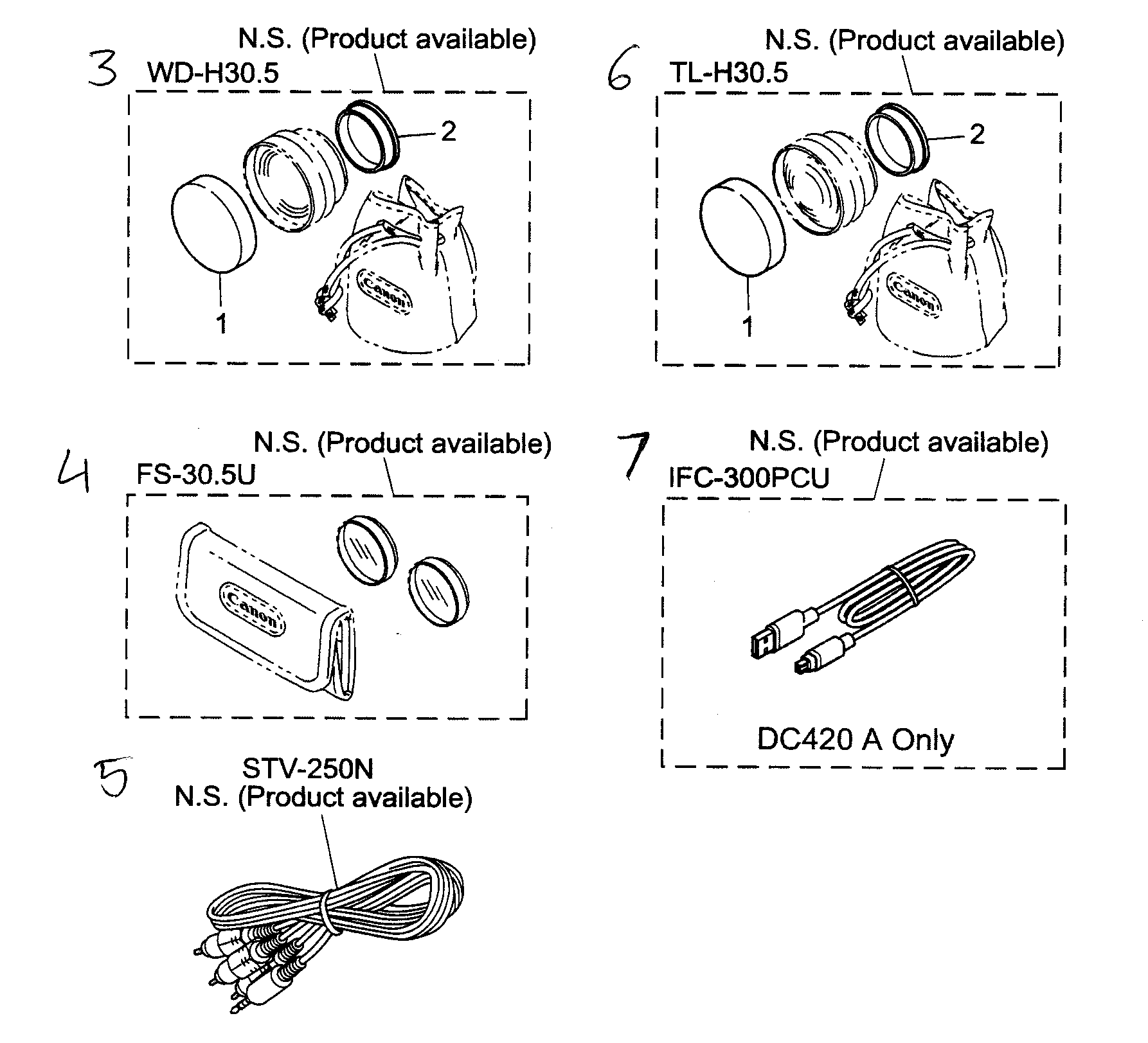 Canon DC420 accessory 2 diagram