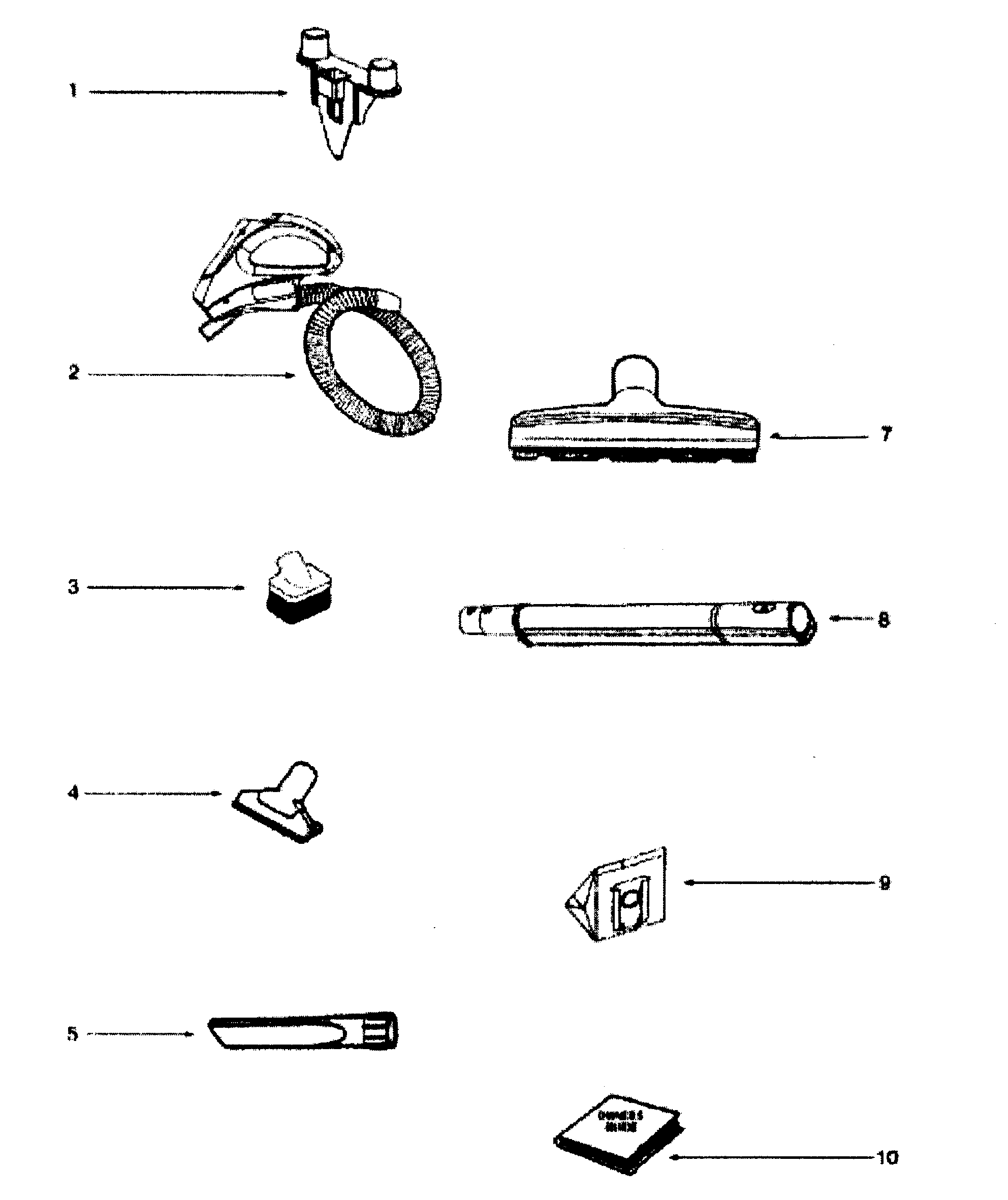 Electrolux EL6988E accessory diagram