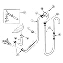 Speed Queen SWT420QA drain hoses diagram