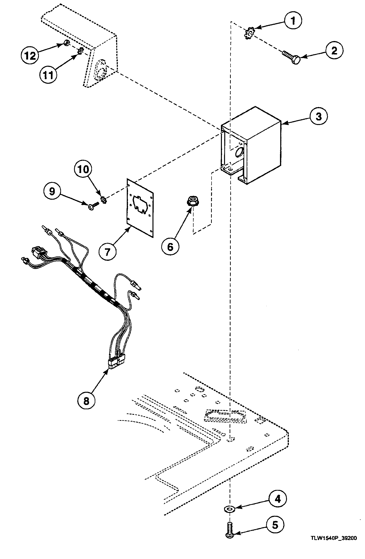 Speed Queen SWTC21WM timer case diagram