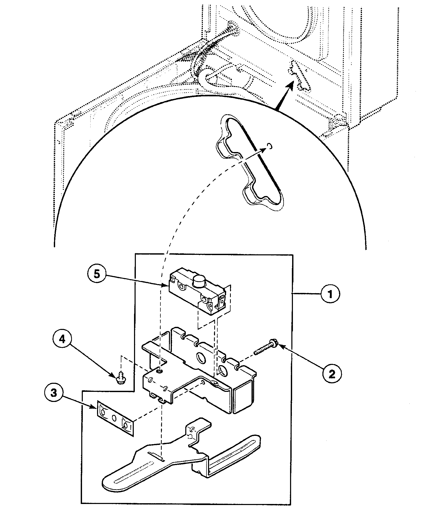 Speed Queen SWTA21QN lid switch diagram