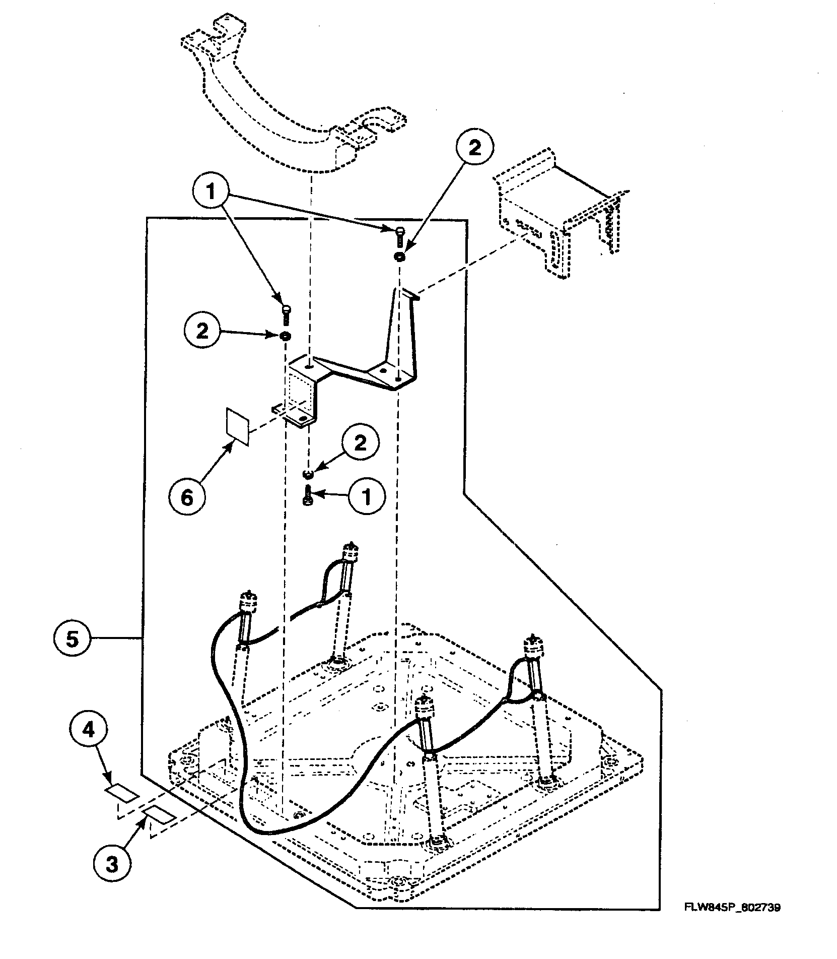 Speed Queen SWFX71NN3000 shipping assy diagram