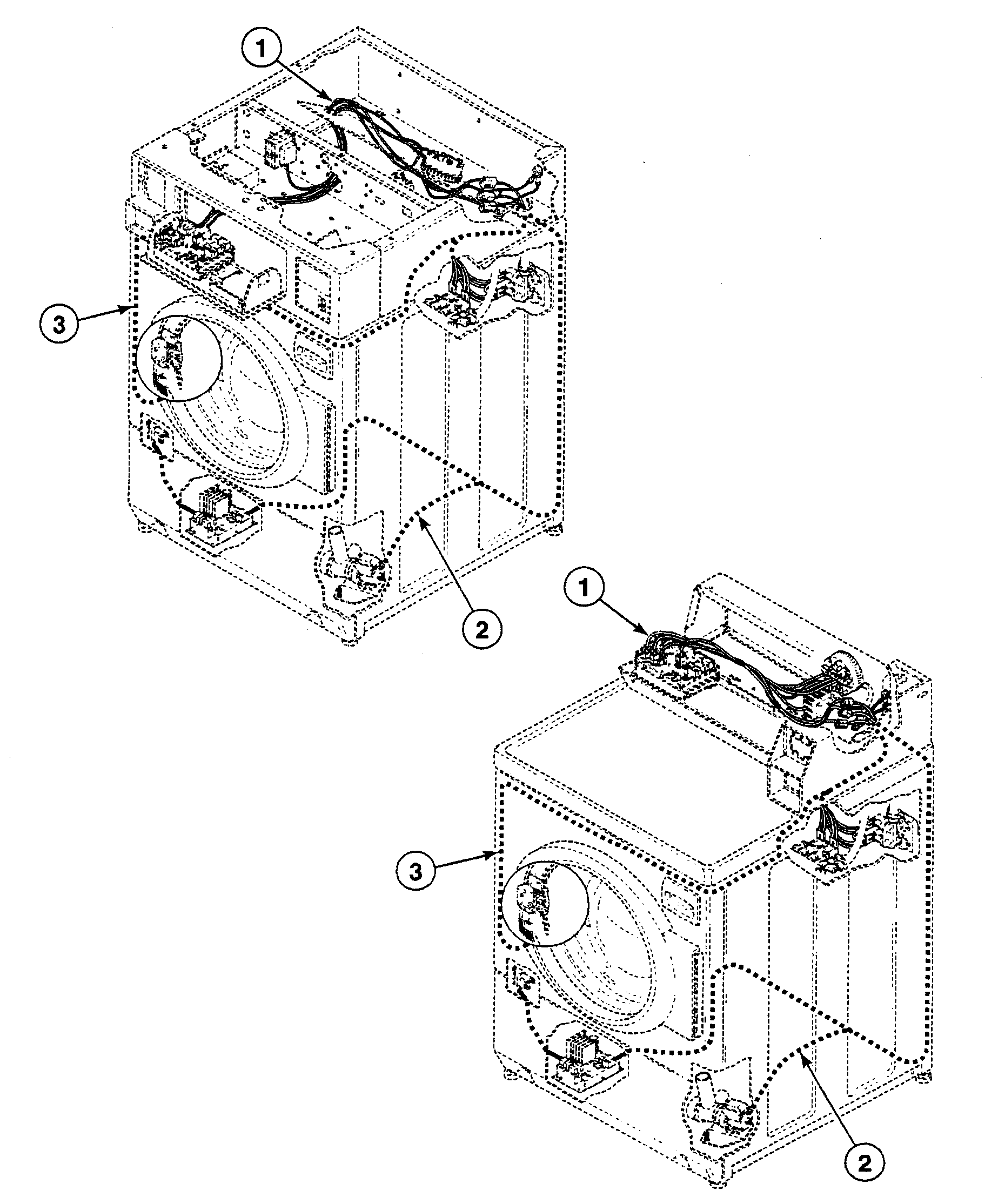 Speed Queen SWFX71NN3000 harnesses diagram