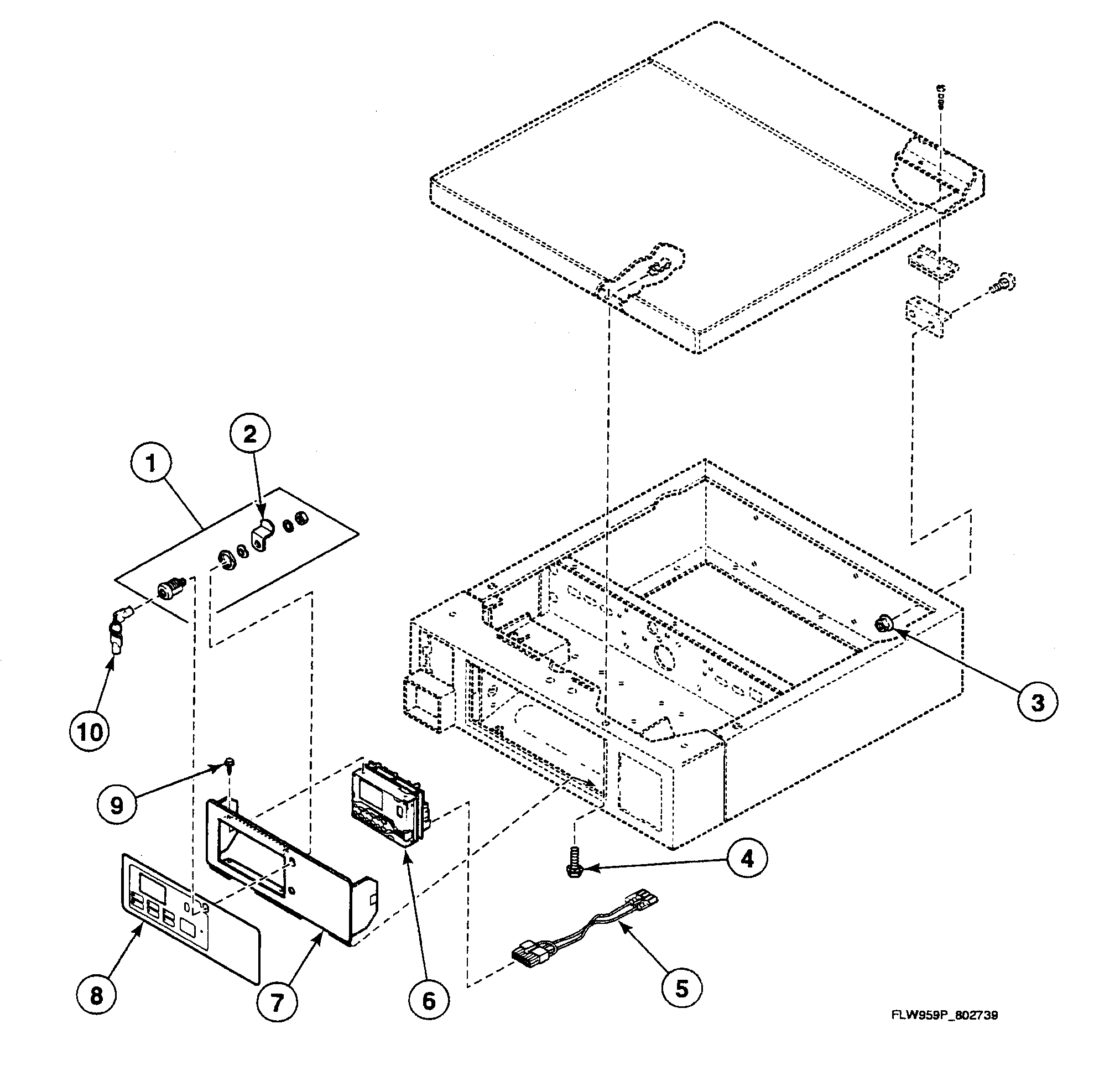 Speed Queen SWFX71NN3050 control panel diagram