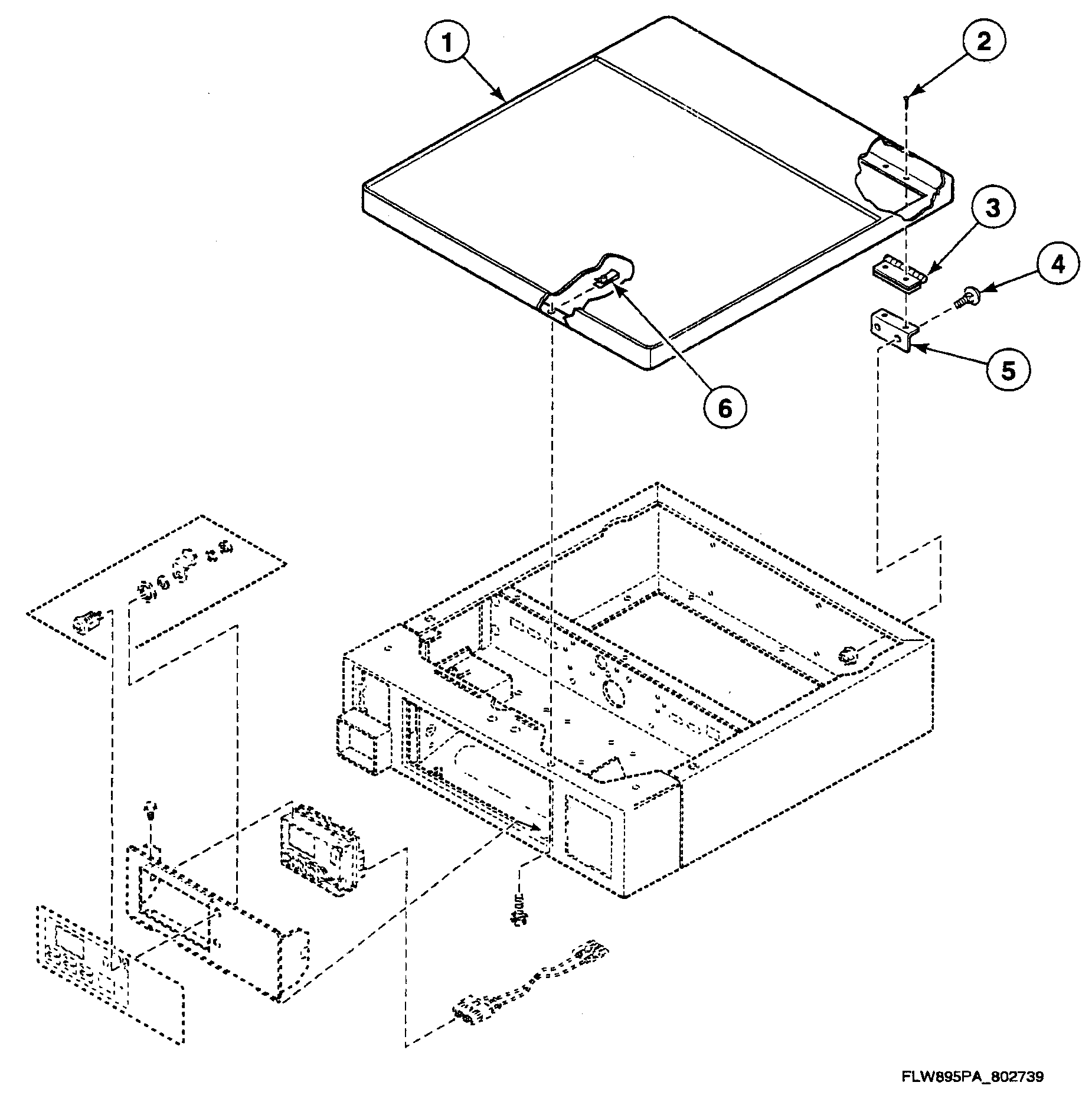 Speed Queen SWFX71NN3050 top assy diagram