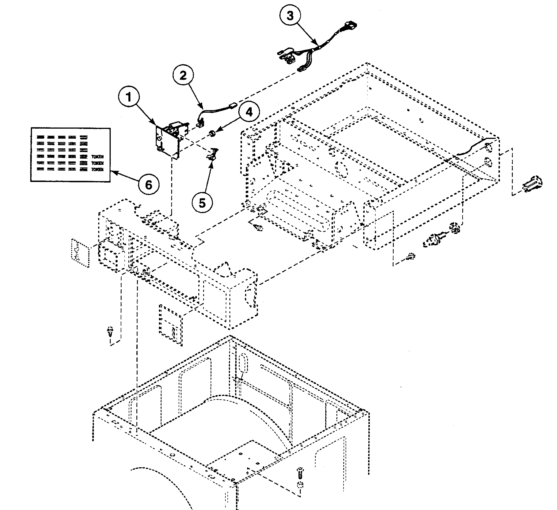 Speed Queen SWFX71NN3050 coin drop 1 diagram