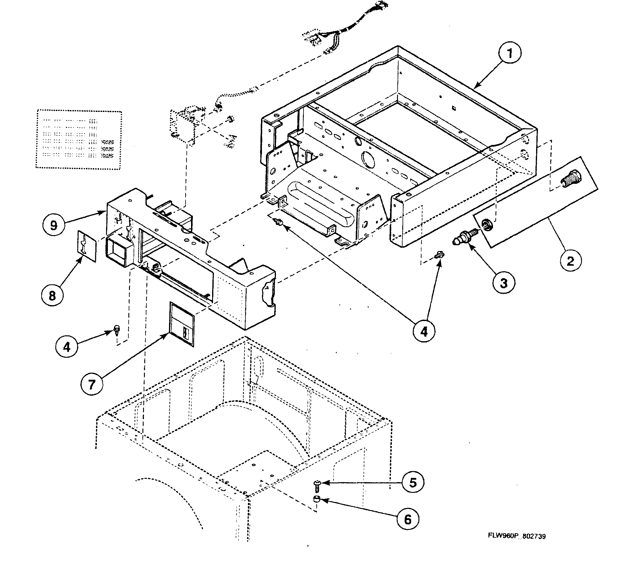 Speed Queen SWFA71NN wrapper assy diagram