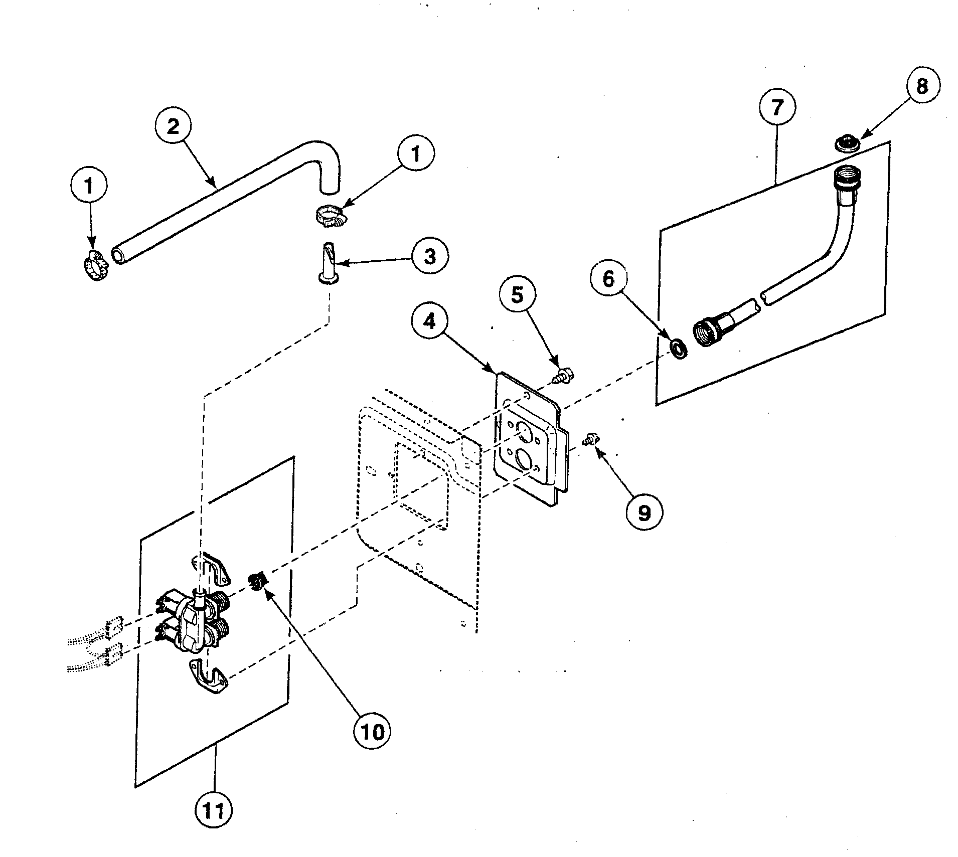 Speed Queen SWFA71NN valve assy diagram