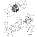 Speed Queen SWFA71WN3050 pulley assy diagram