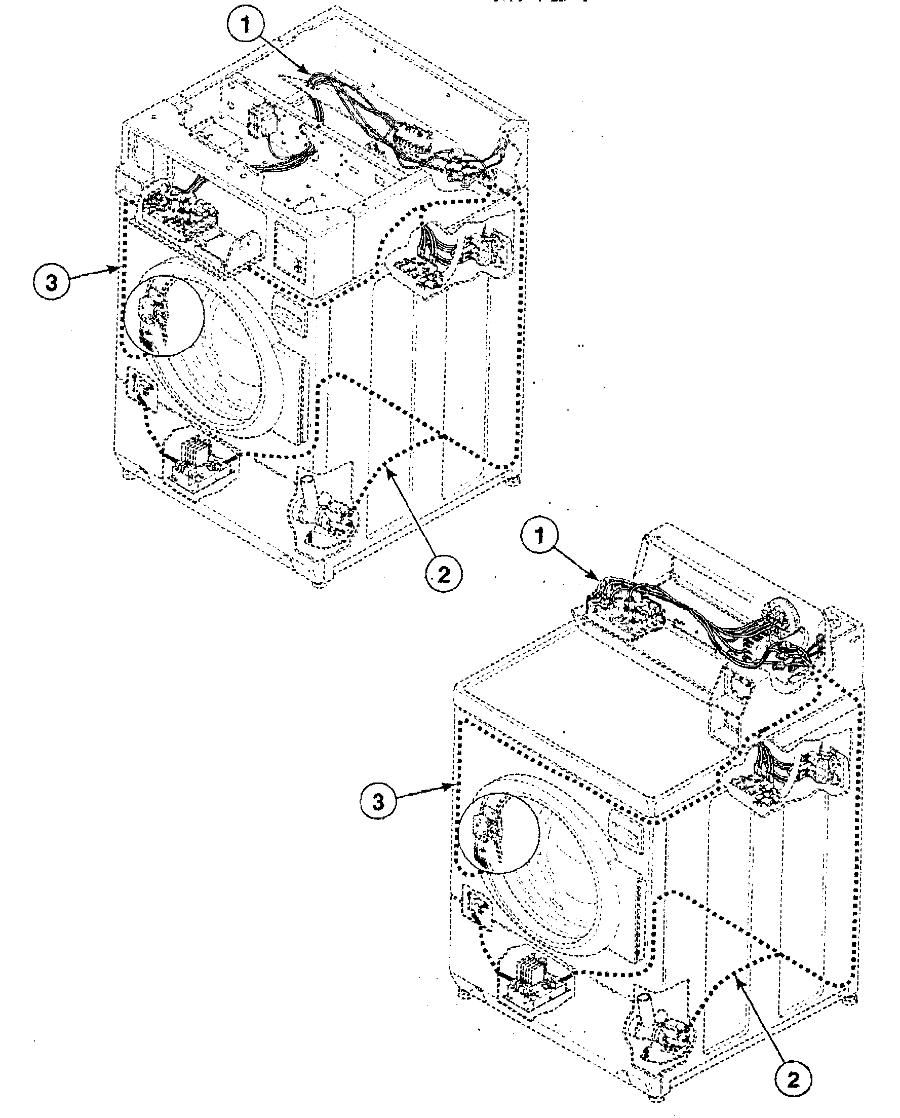 Speed Queen SWFF71QN harnesses diagram