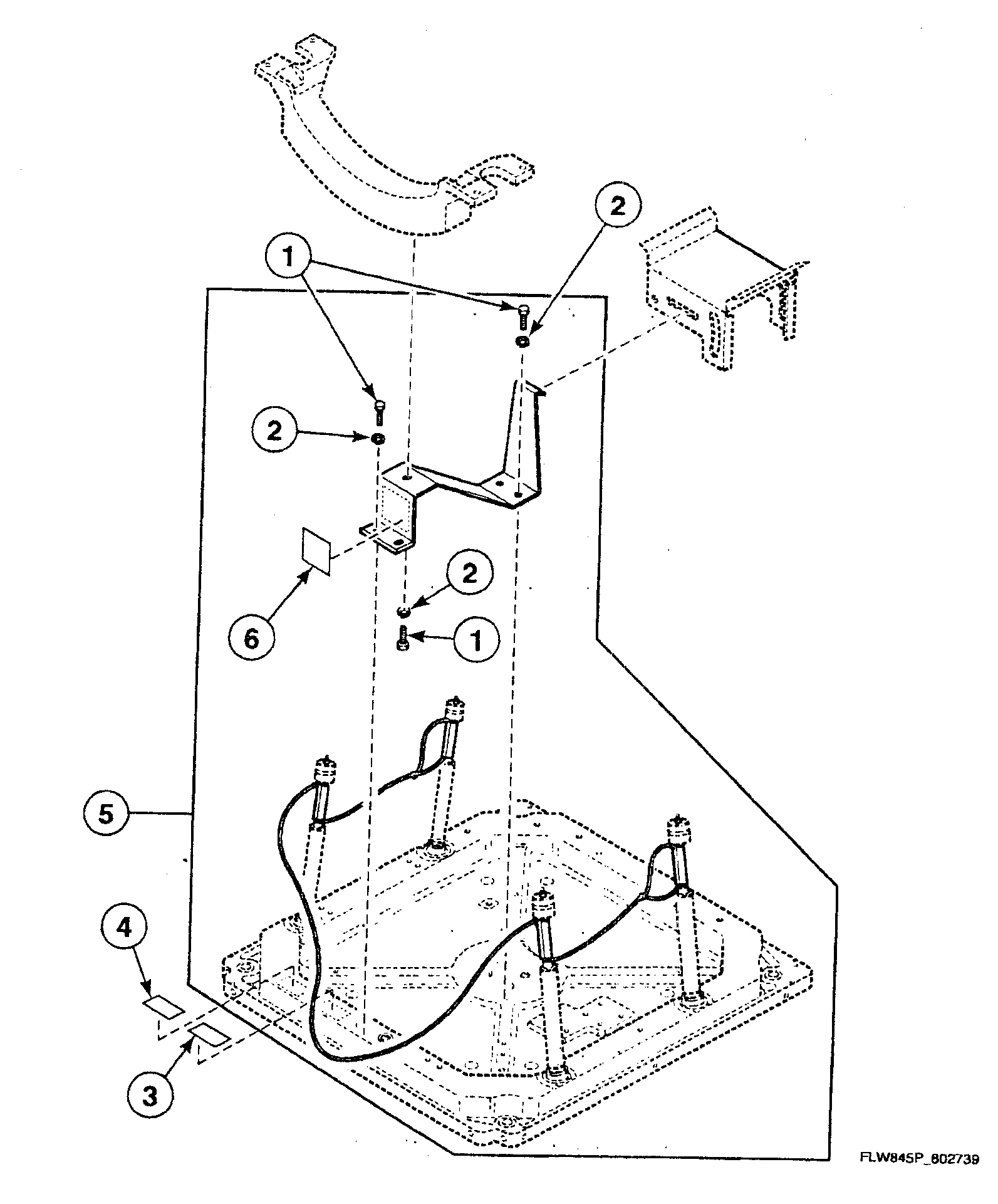 Speed Queen SWFF71NN3050 shipping assy diagram