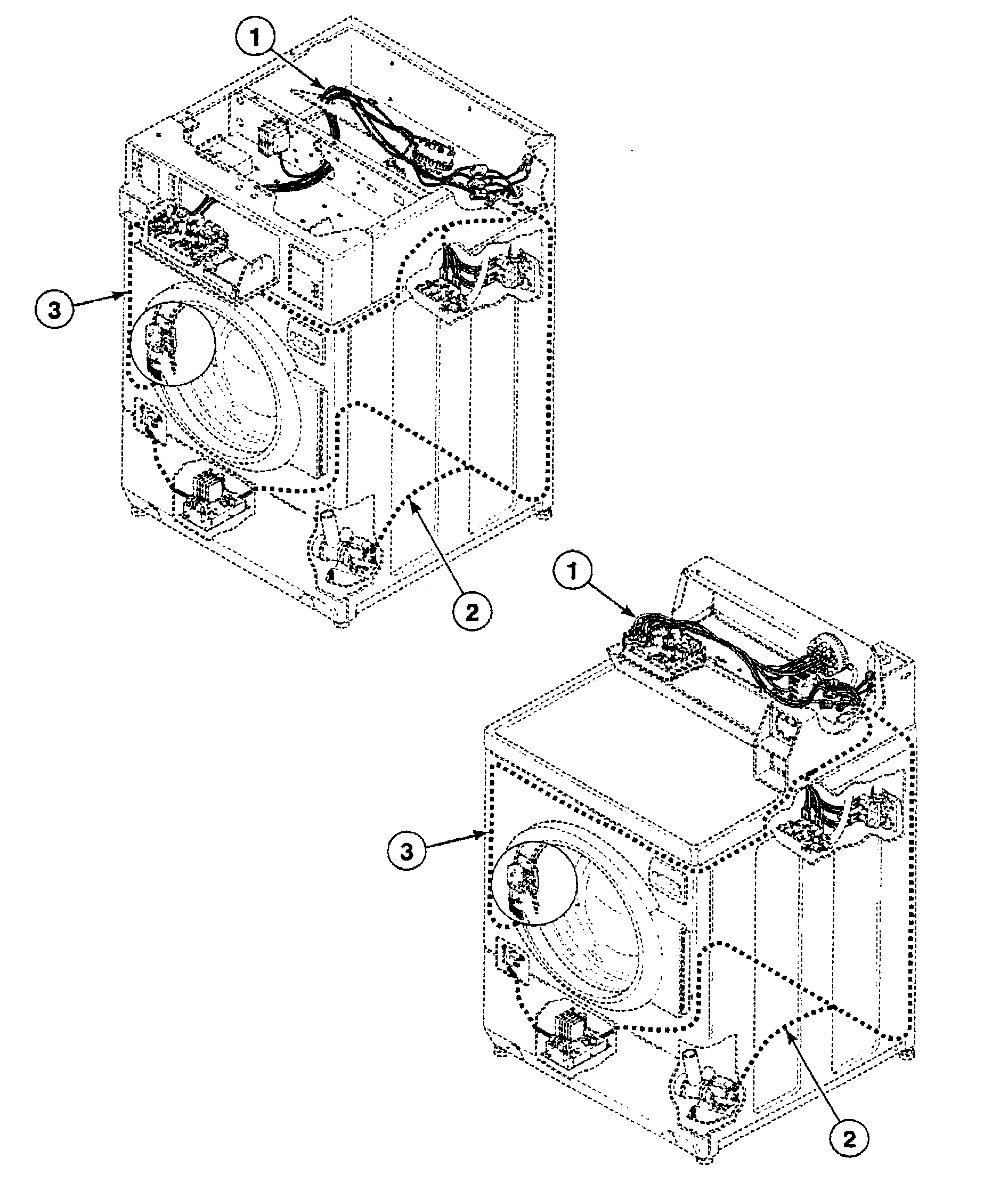 Speed Queen SWFB71WN harnesses diagram