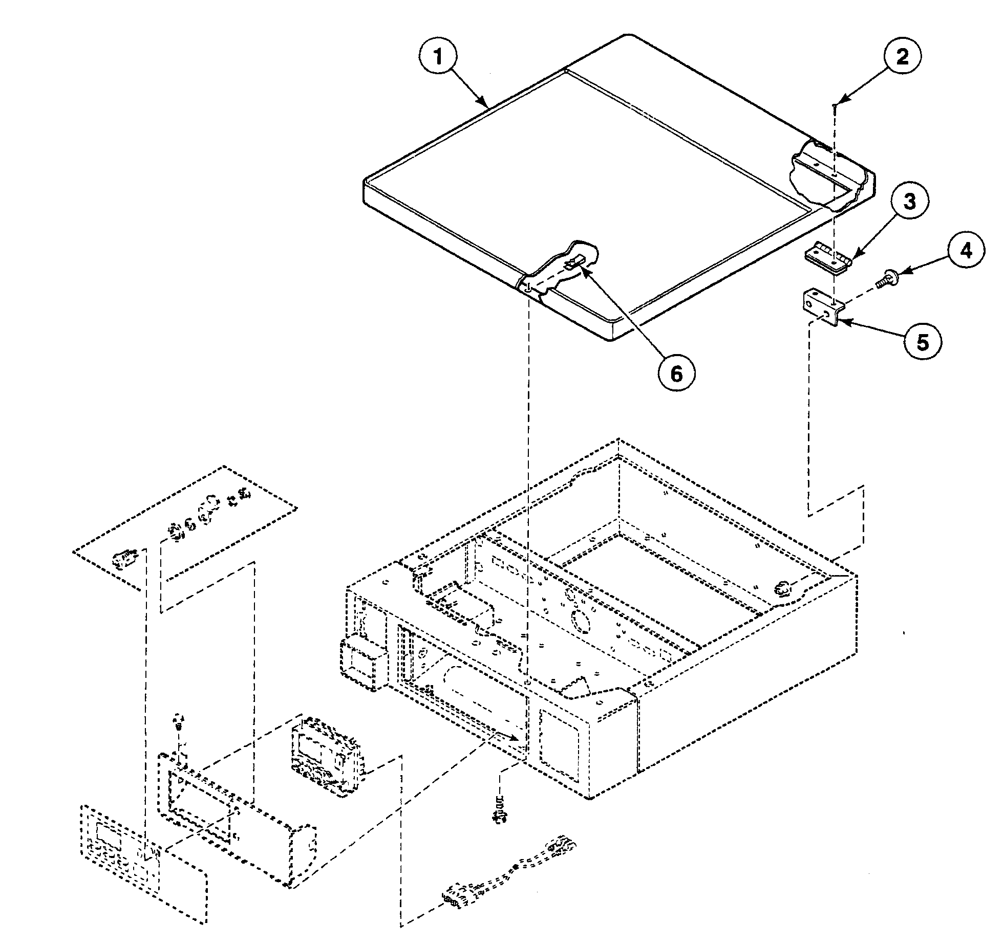 Speed Queen SWFB73WN top assy diagram