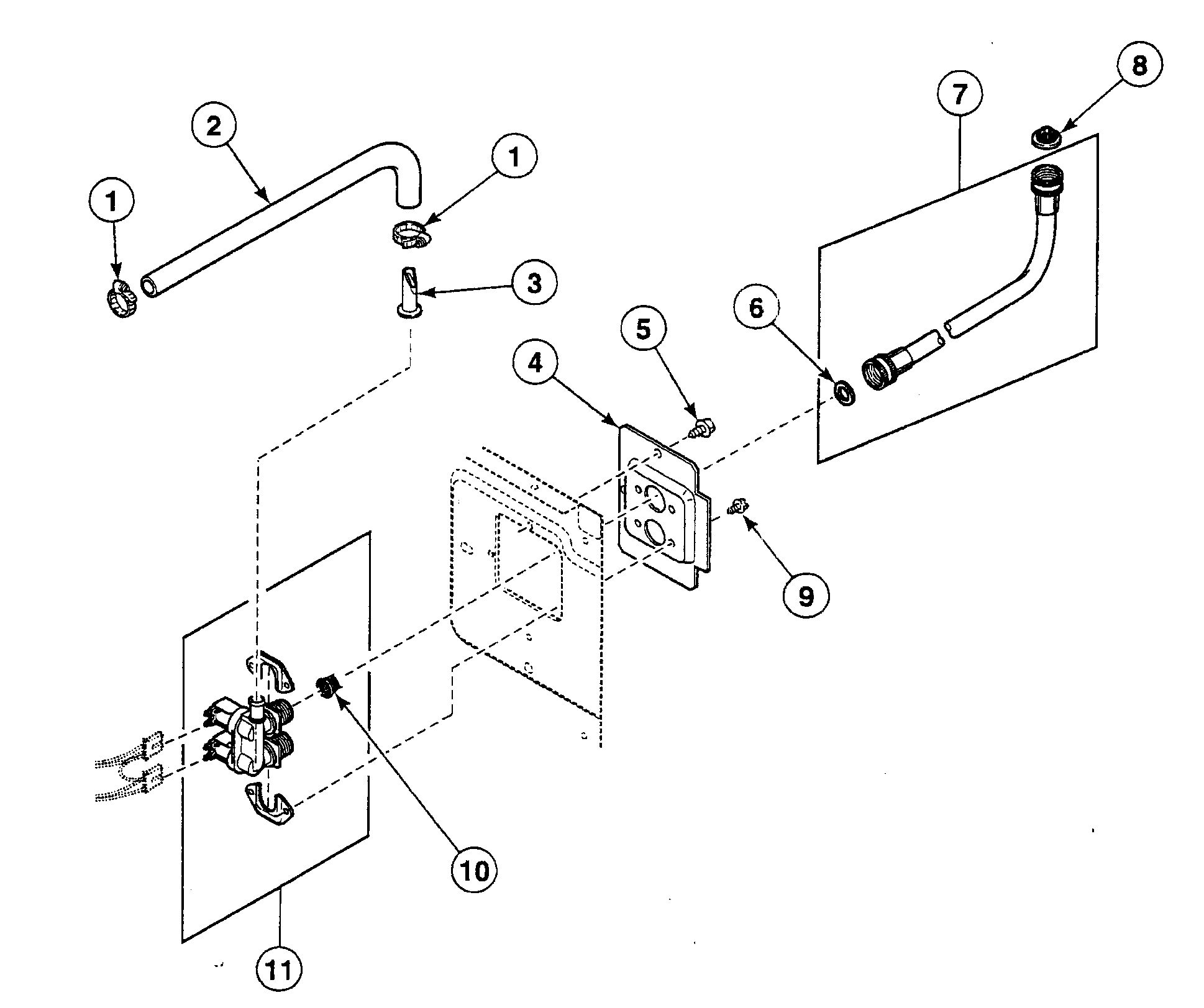 Speed Queen SWFT71NN valve assy diagram
