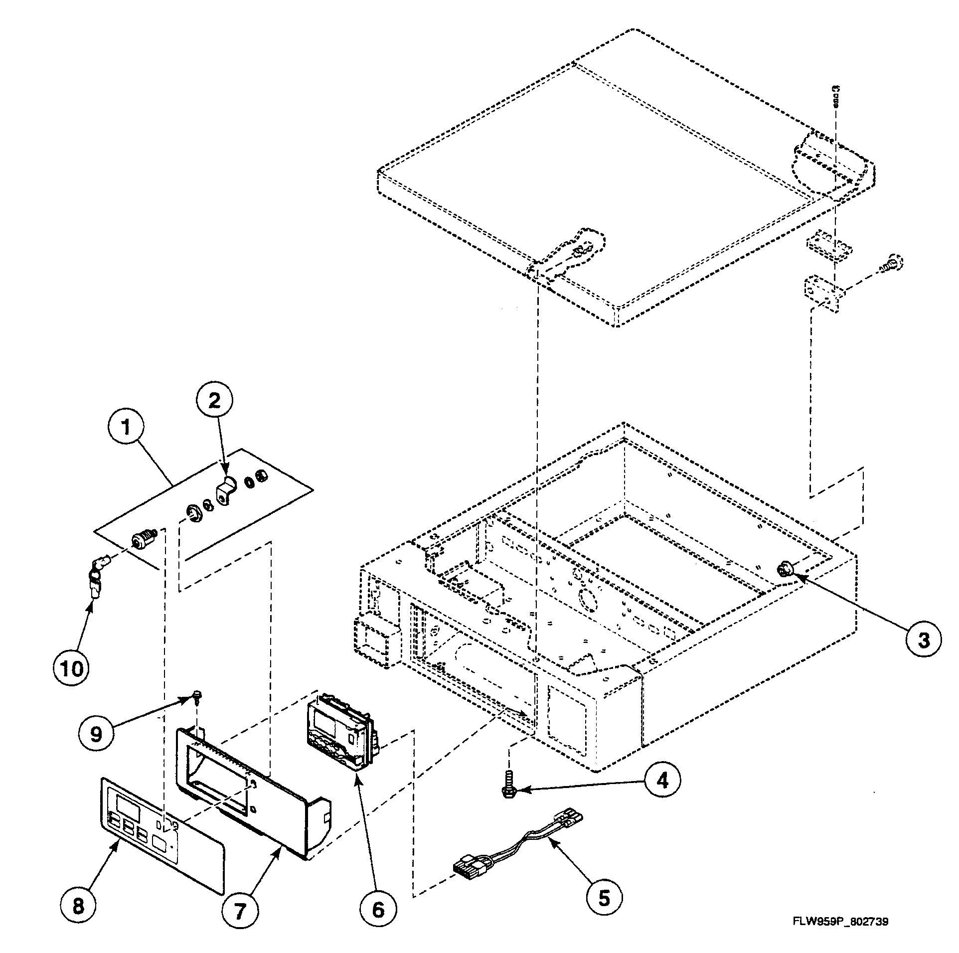 Speed Queen SWFF73NN control panel diagram