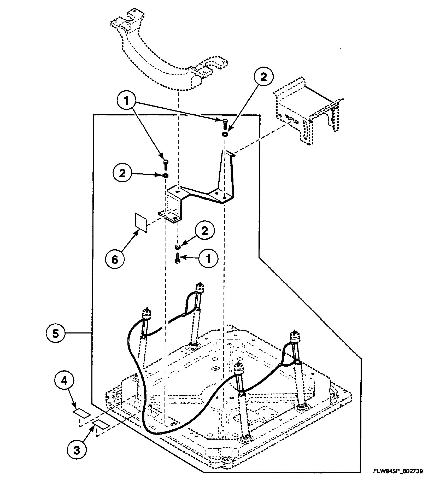 Speed Queen SWFF73NN shipping assy diagram