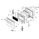 Bosch HGS5053UC/01 door assy diagram
