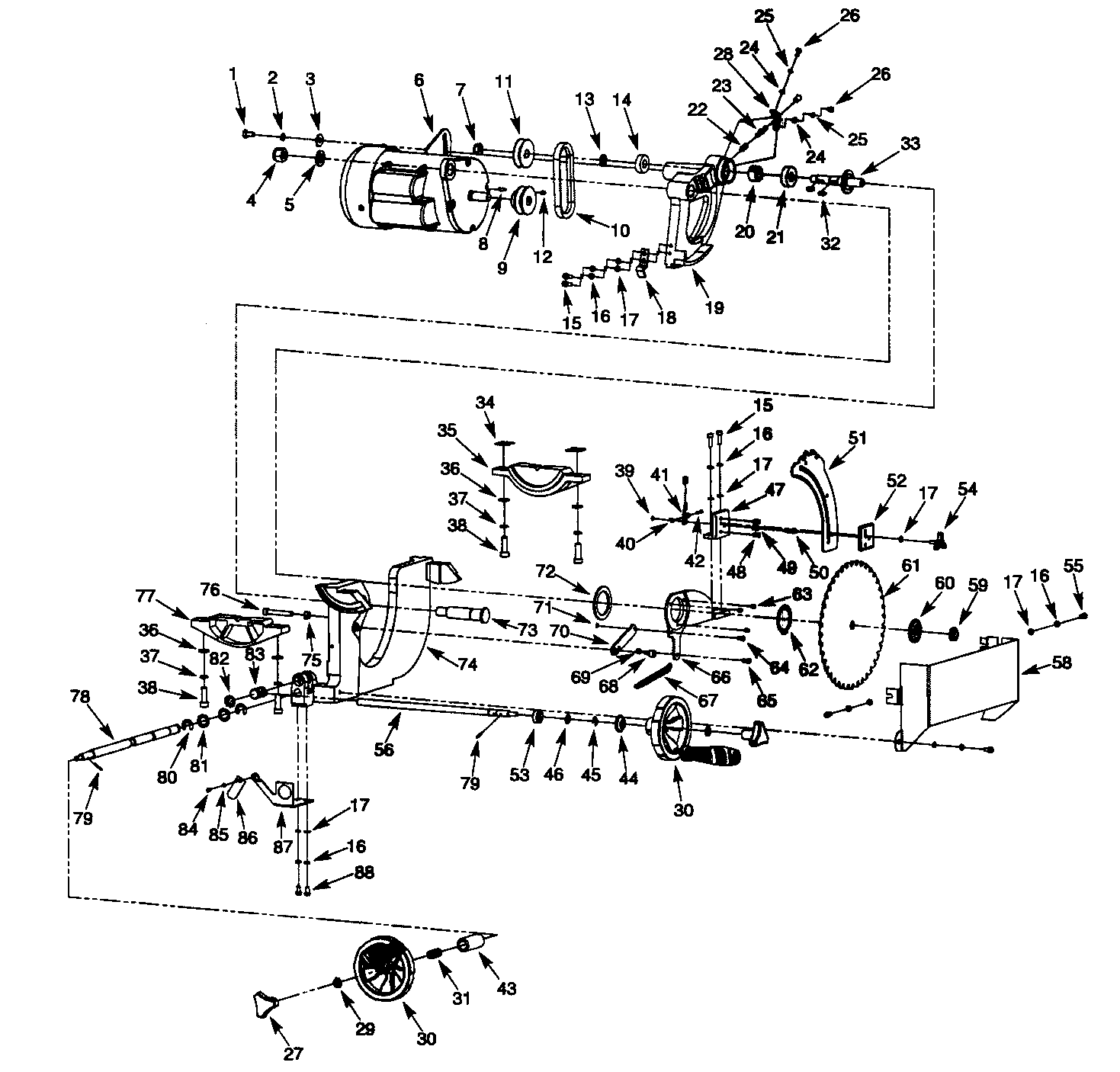 Craftsman 351218330 blade drive diagram