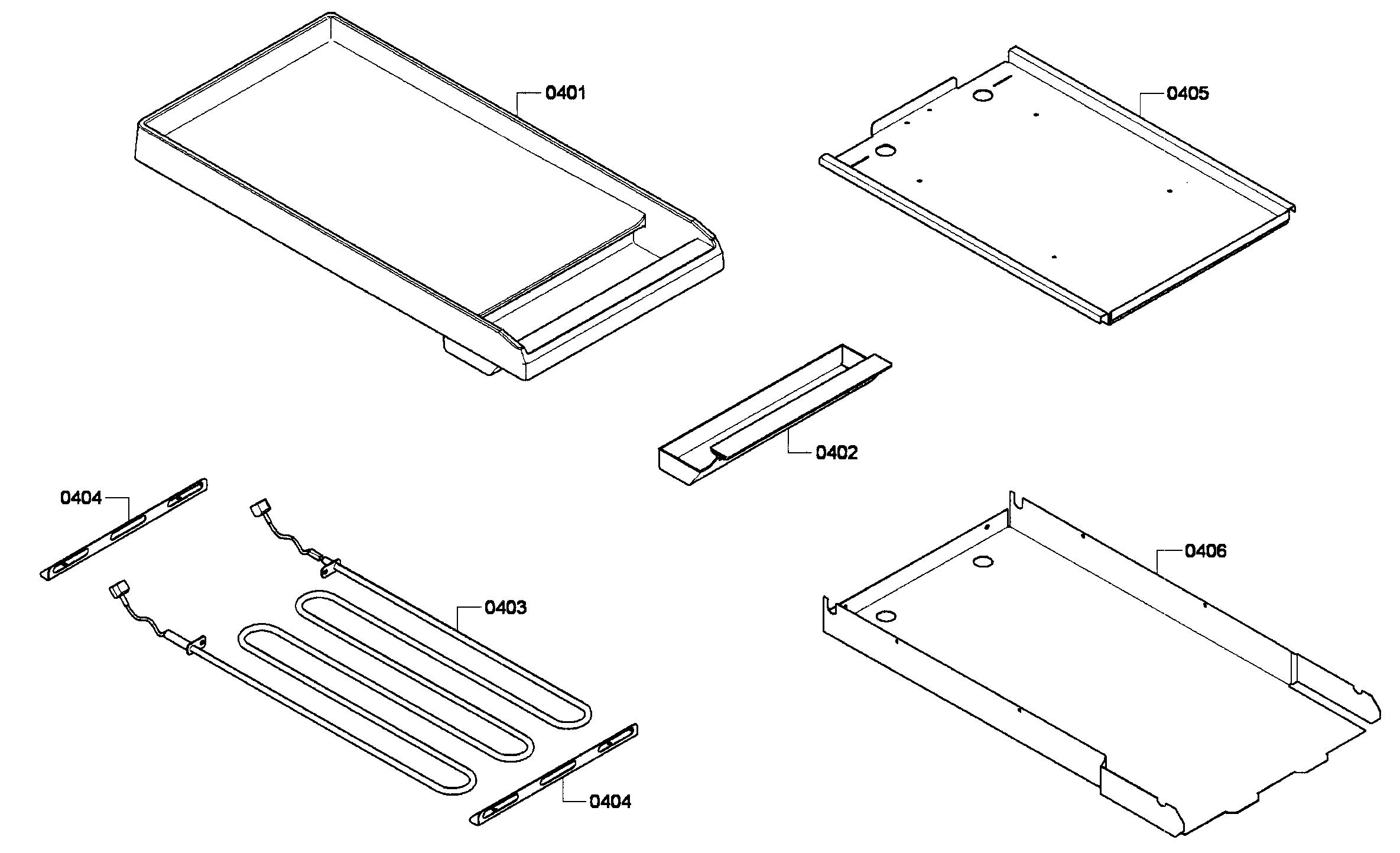 Thermador PCG364GD-02 griddle diagram