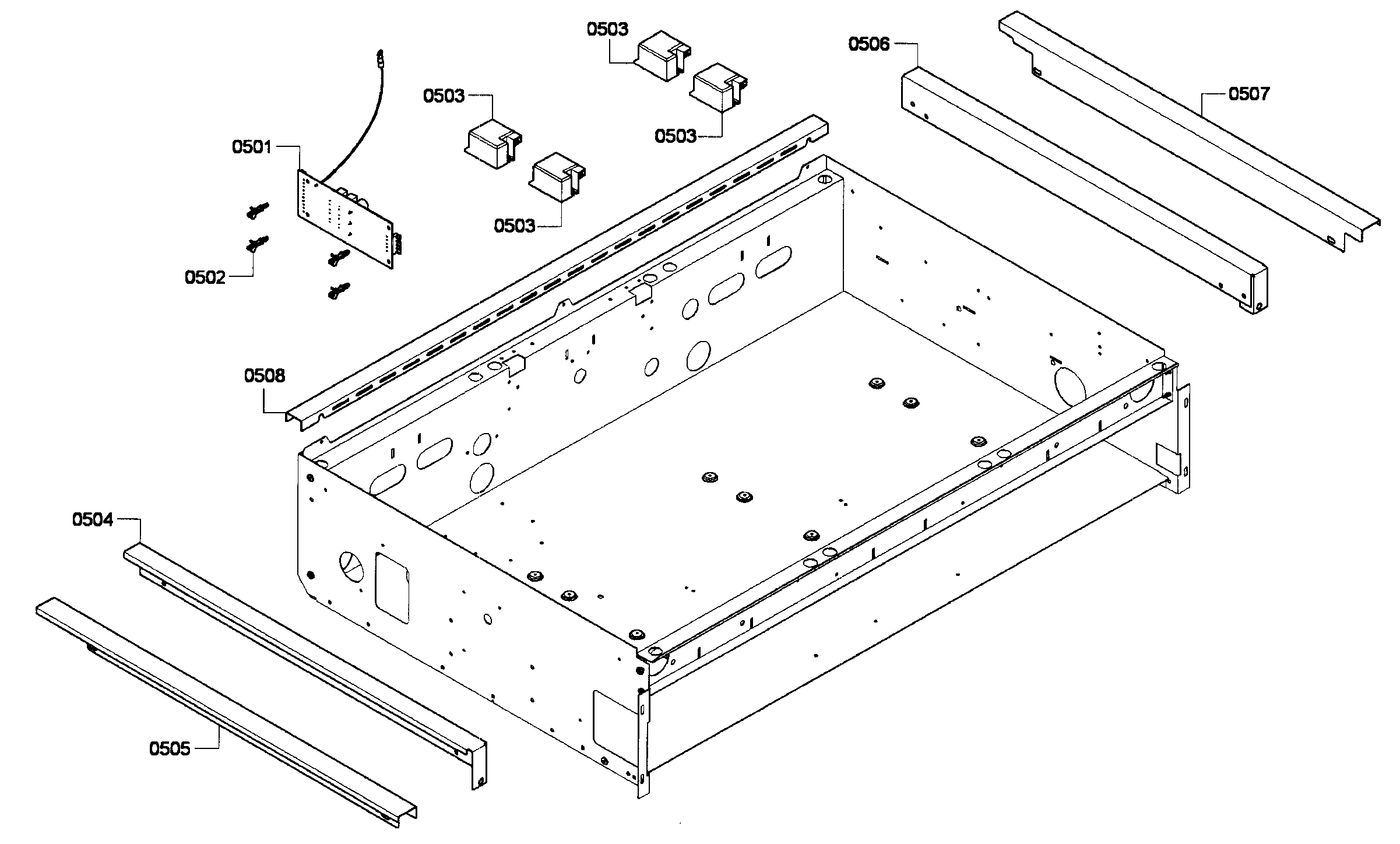 Thermador PCG364GD-02 cabinet diagram