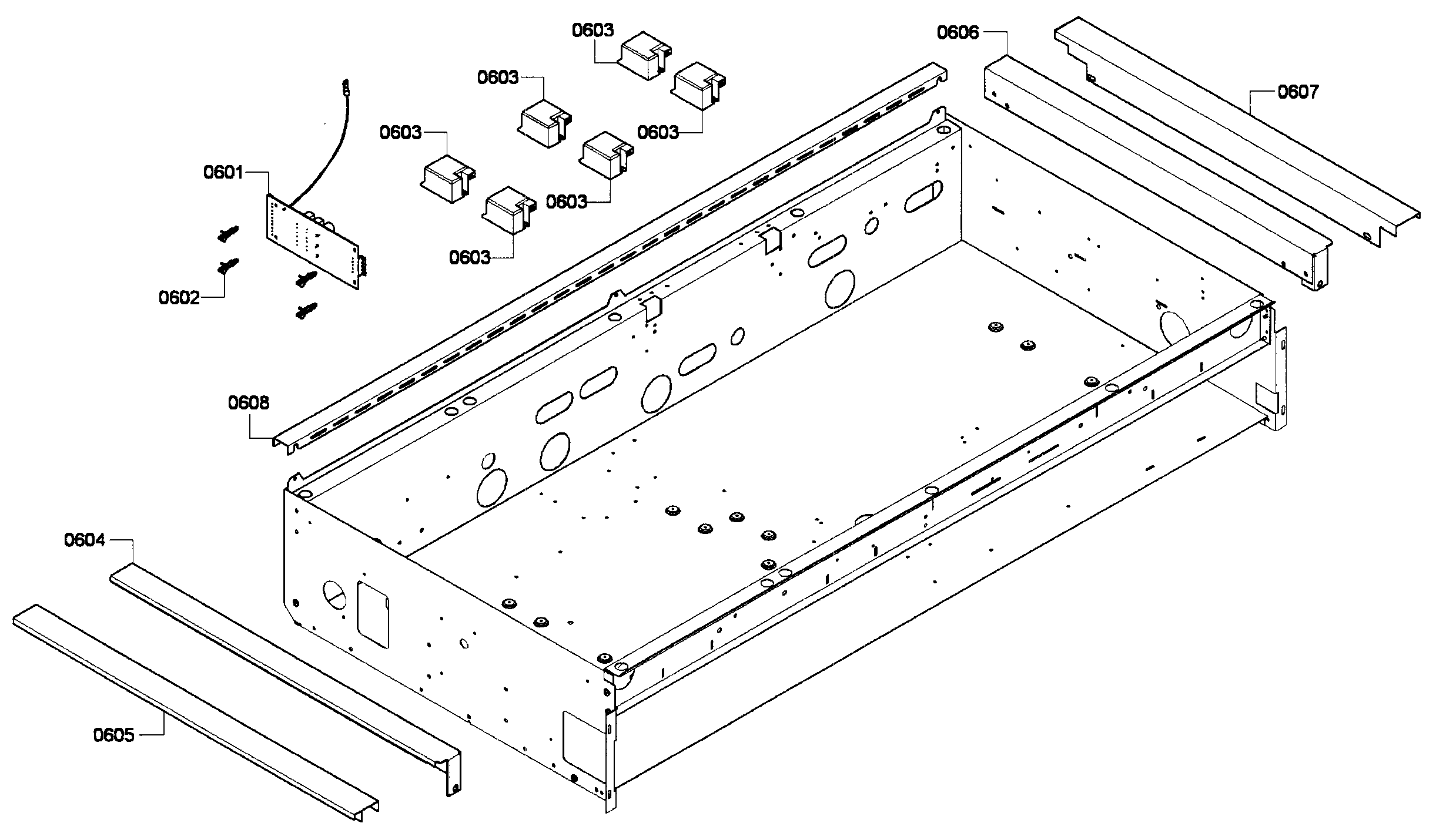 Thermador PCG486GD/02 cabinet diagram