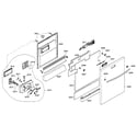 Bosch SHX98M09UC/53 door assy diagram