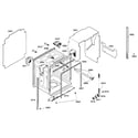 Bosch SHX98M09UC/53 cabinet assy diagram