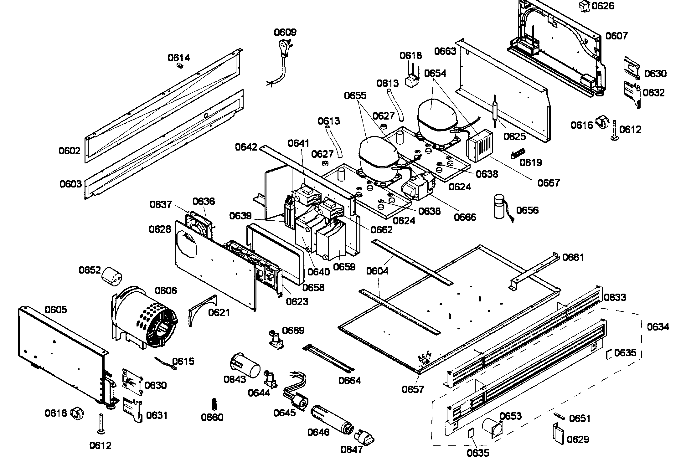 Thermador T36BT71FS/08 compressor diagram