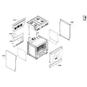 Thermador PRG304GH/01 cabinet assy diagram