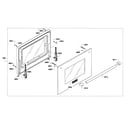 Thermador PRG304GH/01 door assy diagram