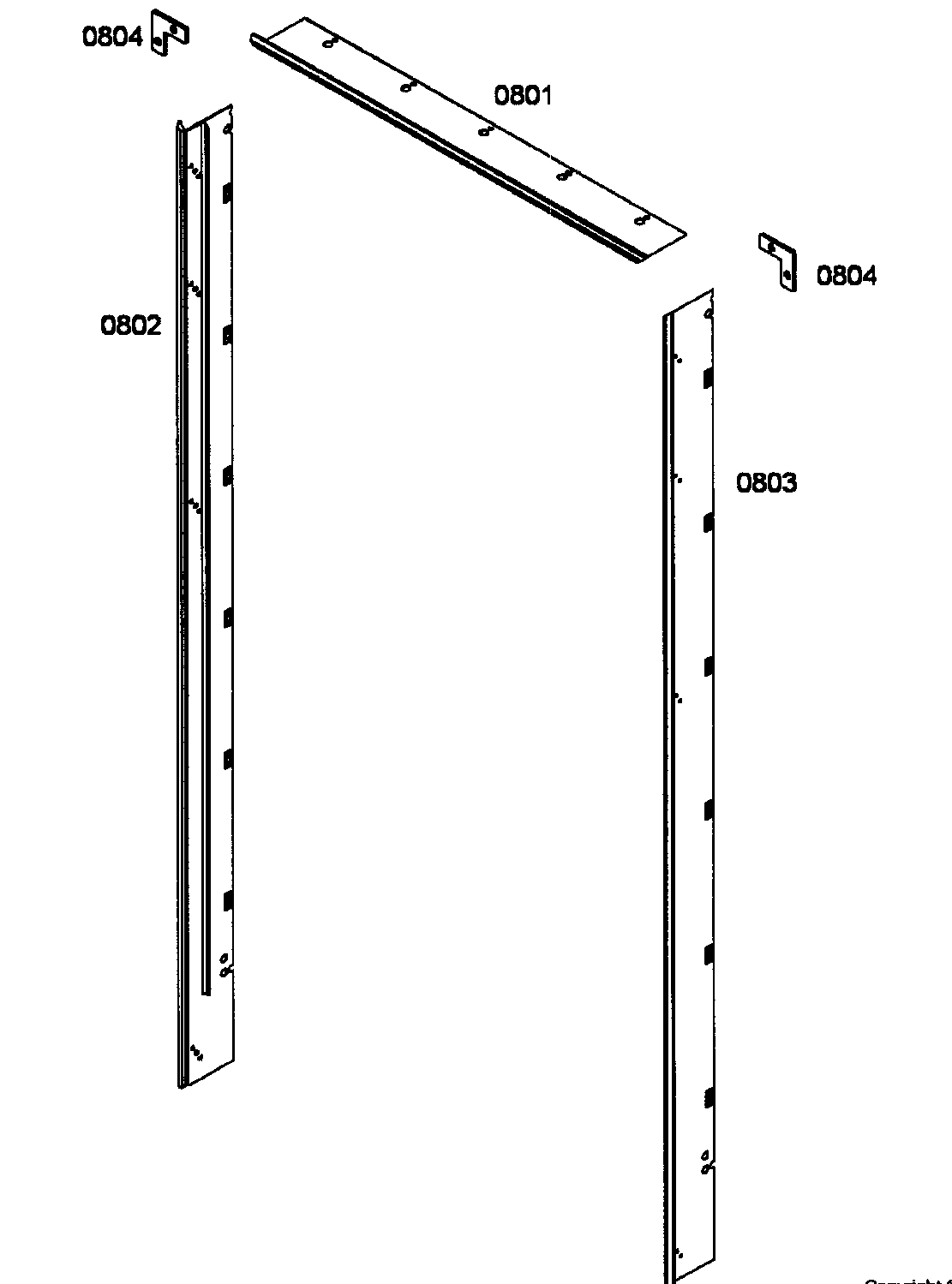 Thermador T36BT71FSE decor panels diagram