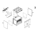 Thermador PRG366GH/01 cabinet assy diagram
