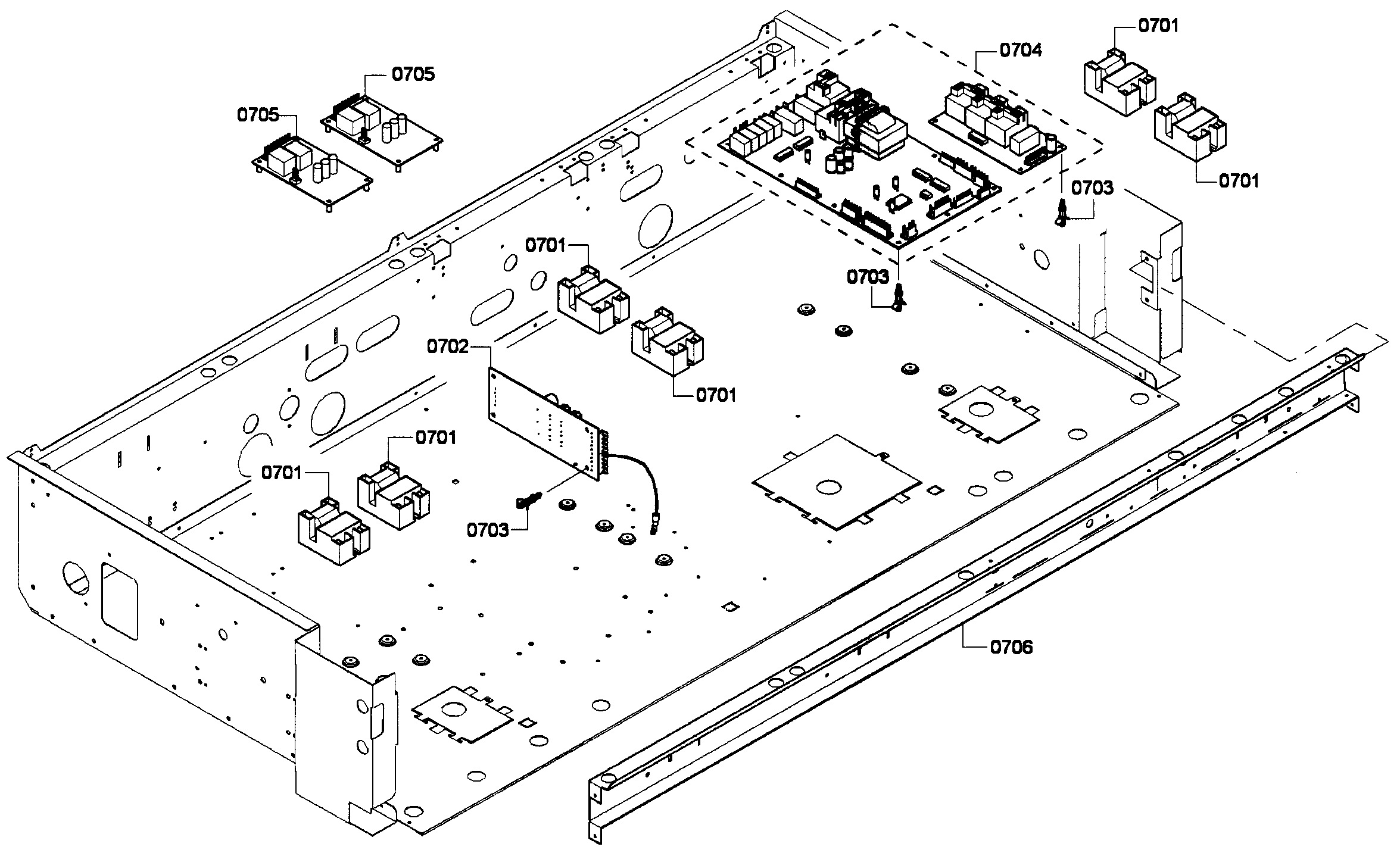 Thermador PRG486EDPG/01 pcb's assy diagram