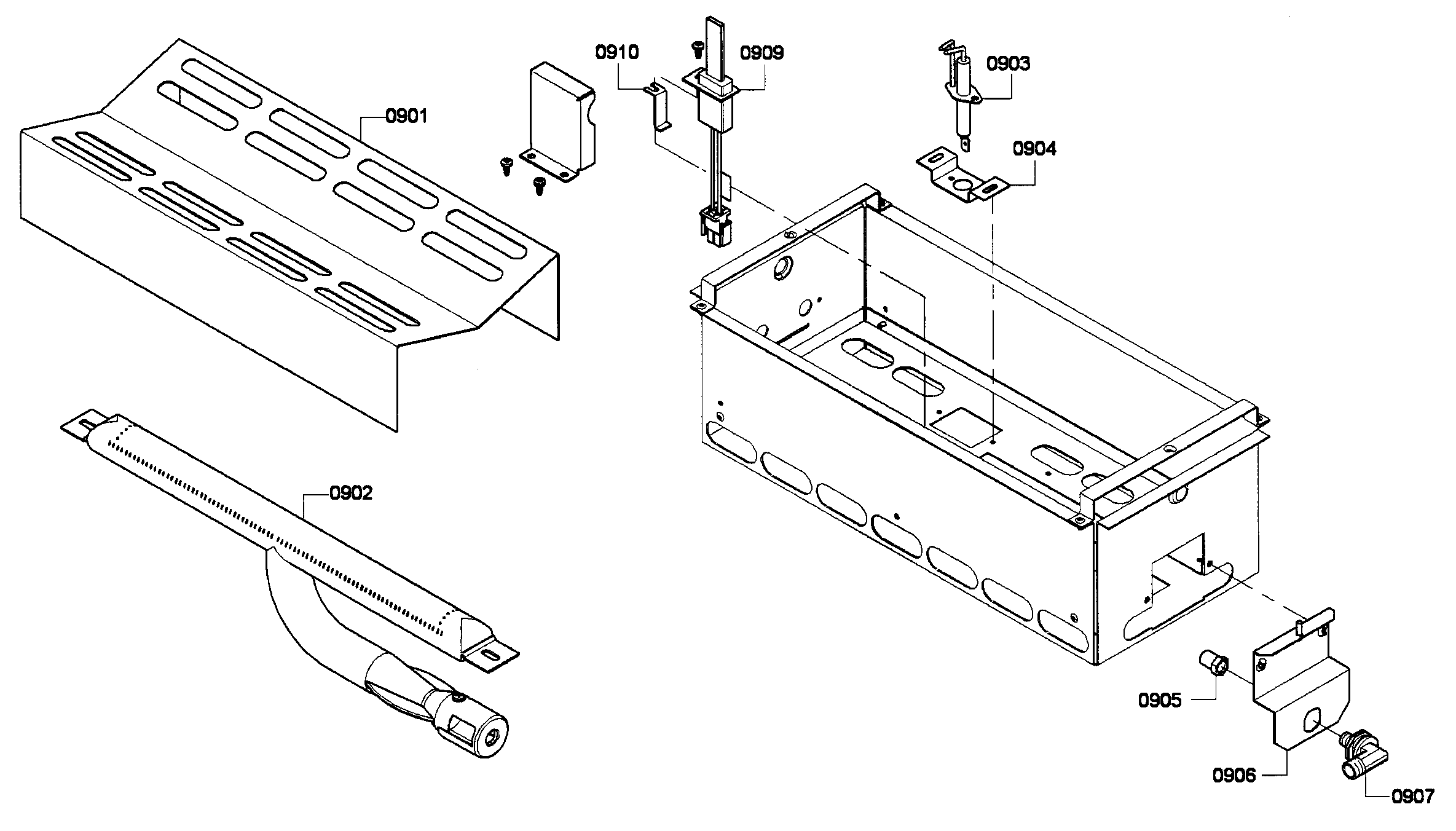 Thermador PRG486EDPG/01 oven burner diagram