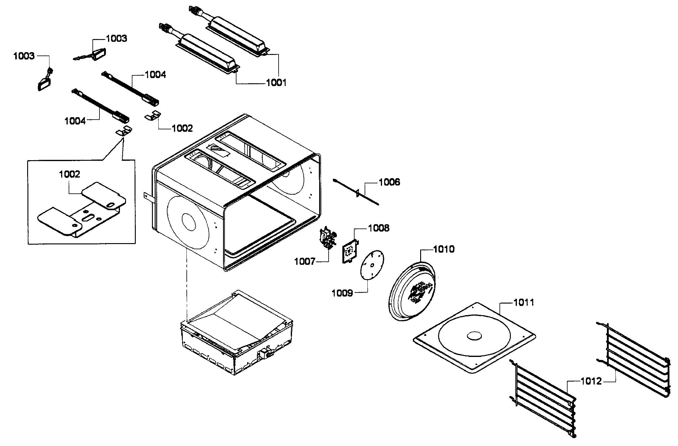 Thermador PRG486EDPG/01 large oven diagram