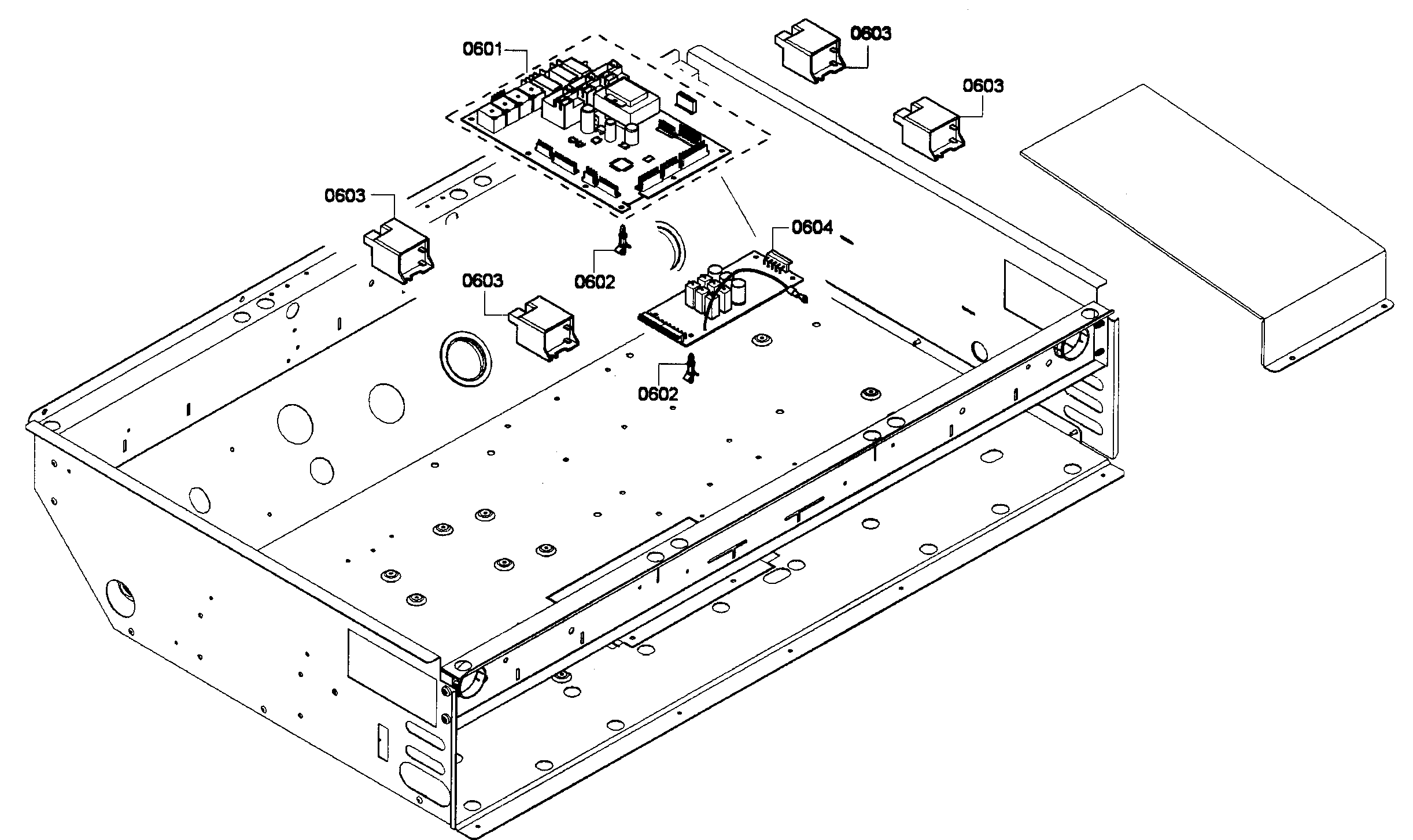 Thermador PRL364GDH-01 pcb's assy diagram