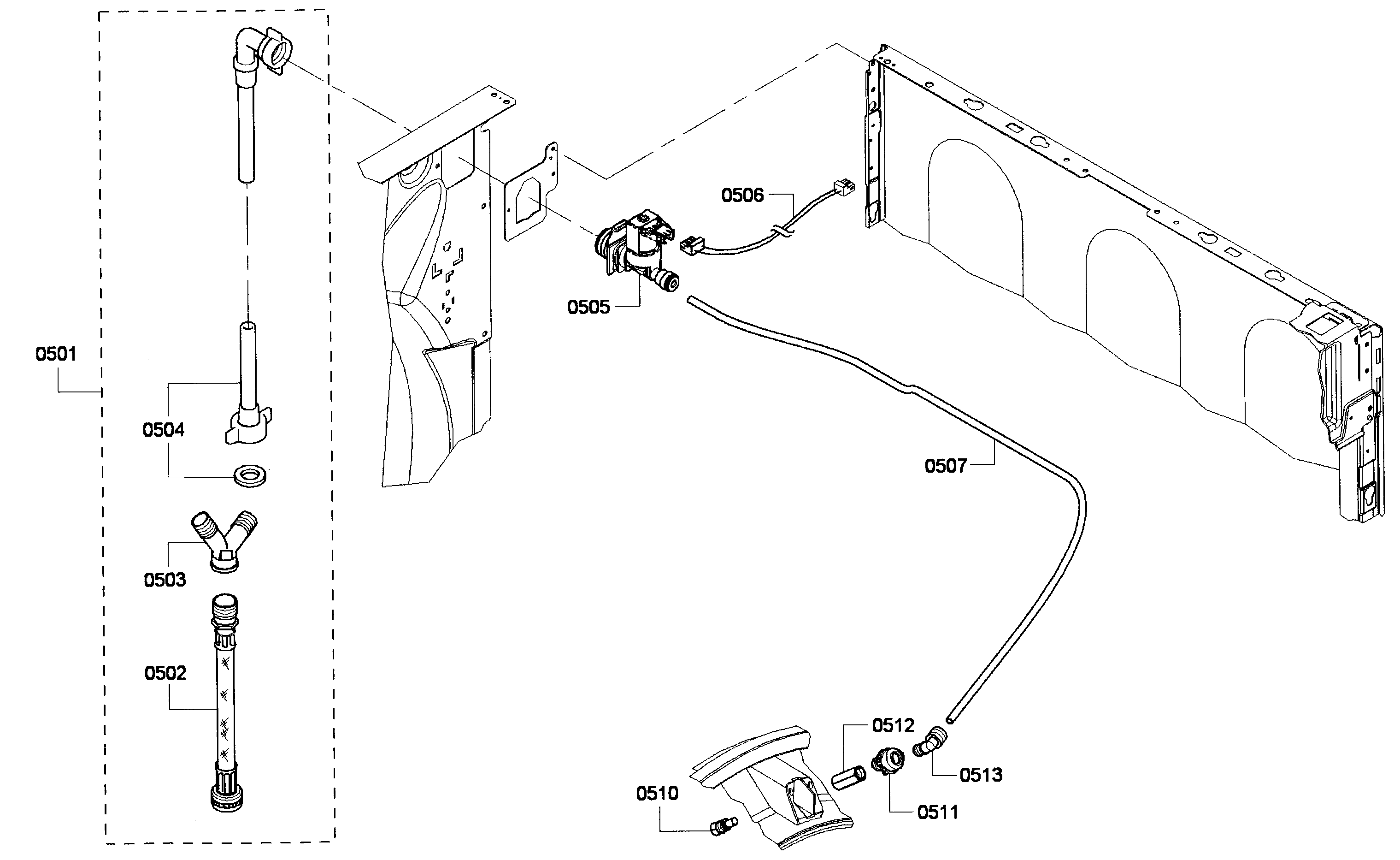 Bosch WTVC553AUC/09 mist assy diagram