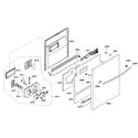 Bosch SHX45P02UC/53 door assy diagram