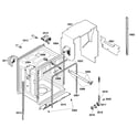 Bosch SHX45P02UC/53 cabinet assy diagram