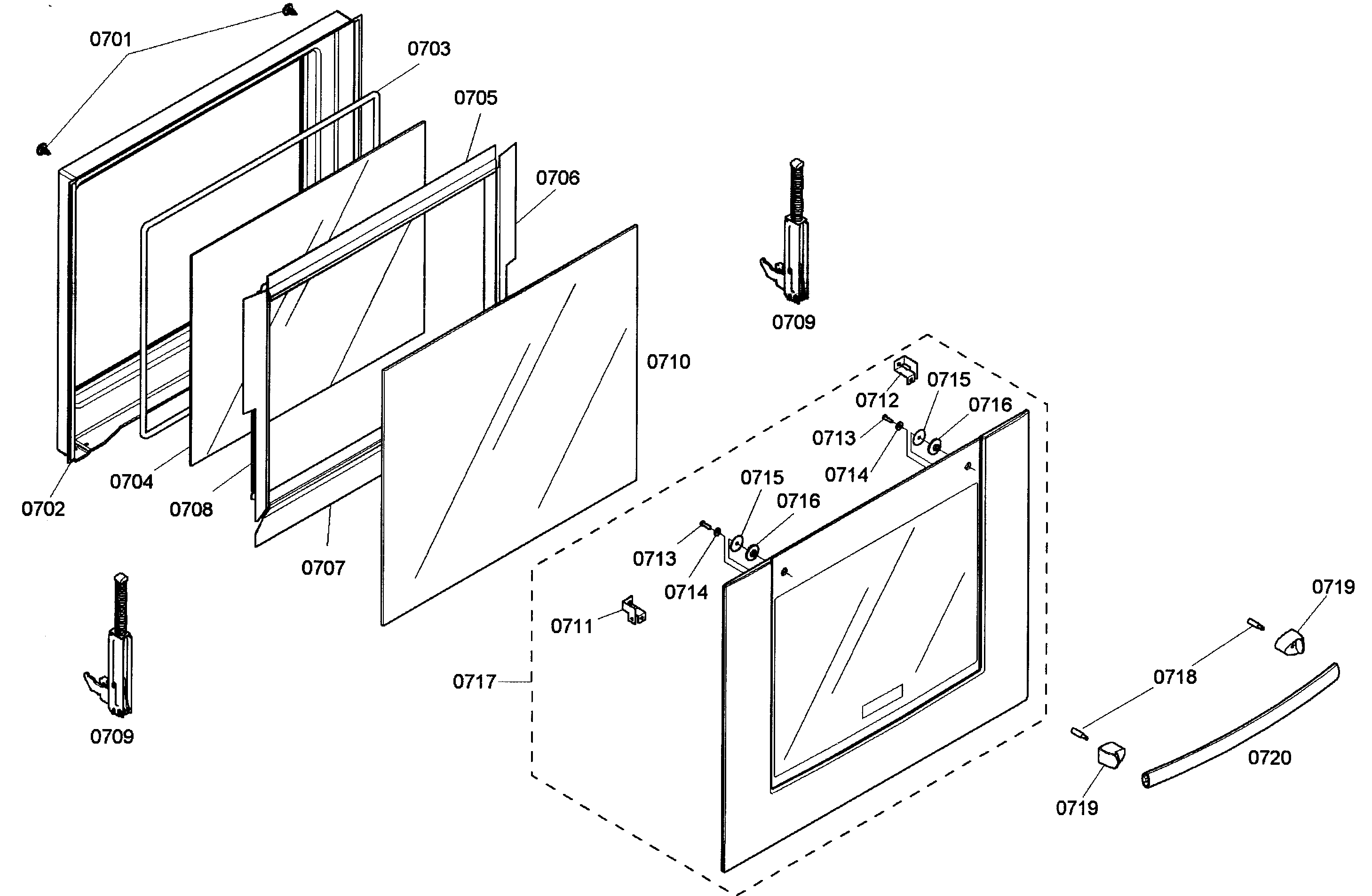 Bosch HBN3520UC/01 lower door diagram