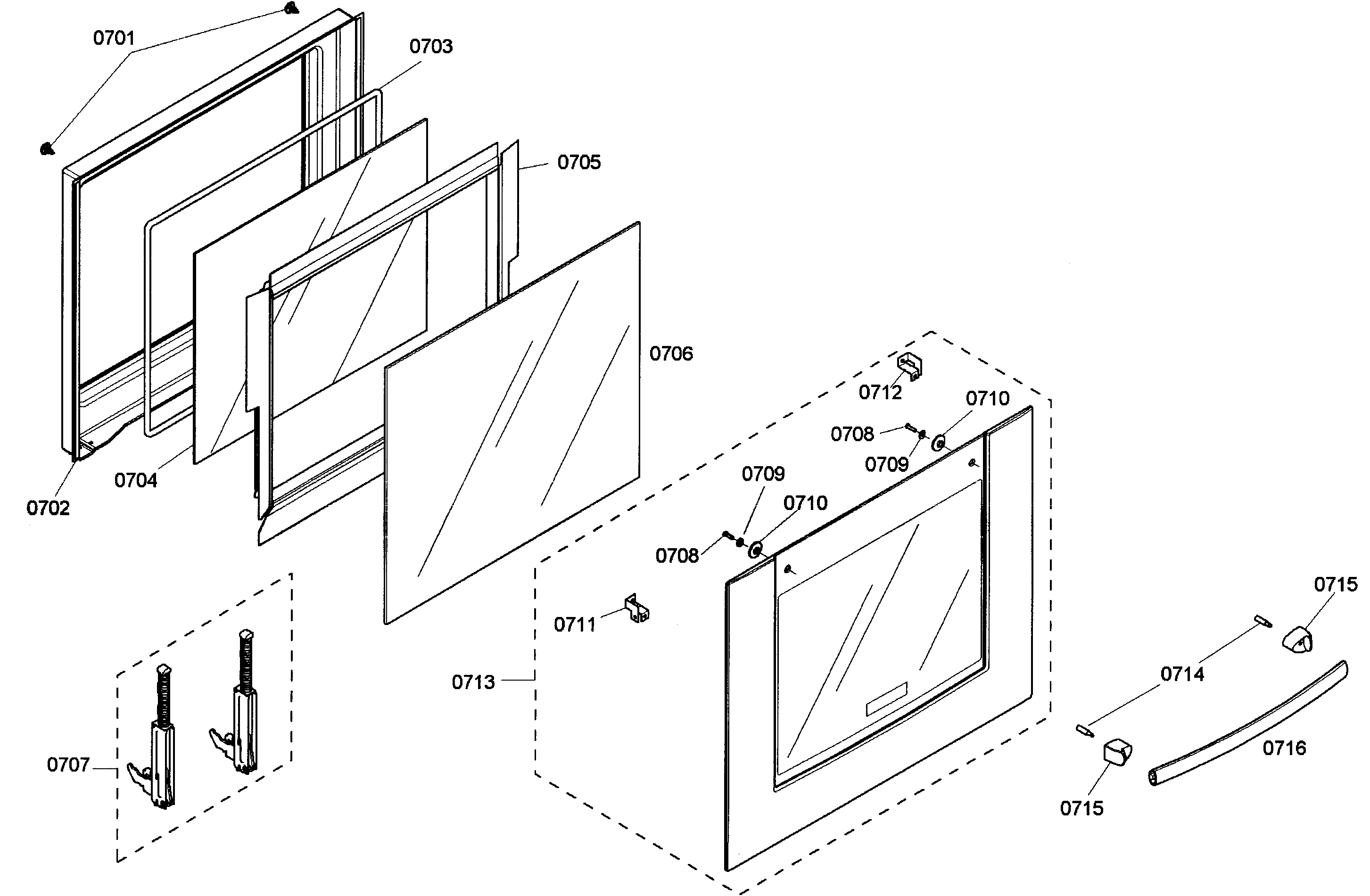 Bosch HBN3520UC/03 lower door diagram