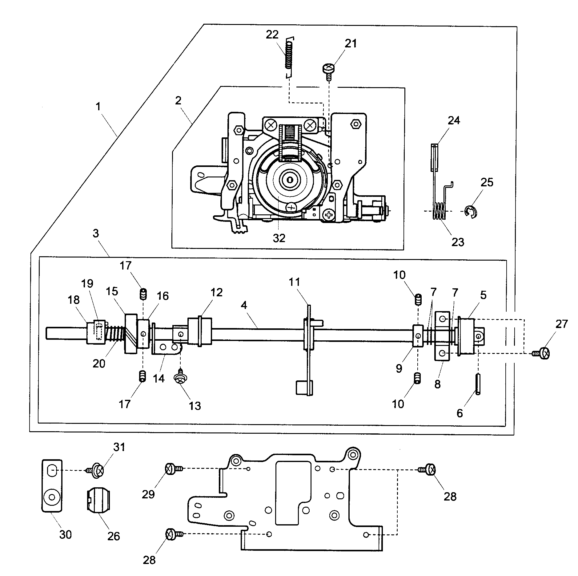 Kenmore 38519112 hook race diagram