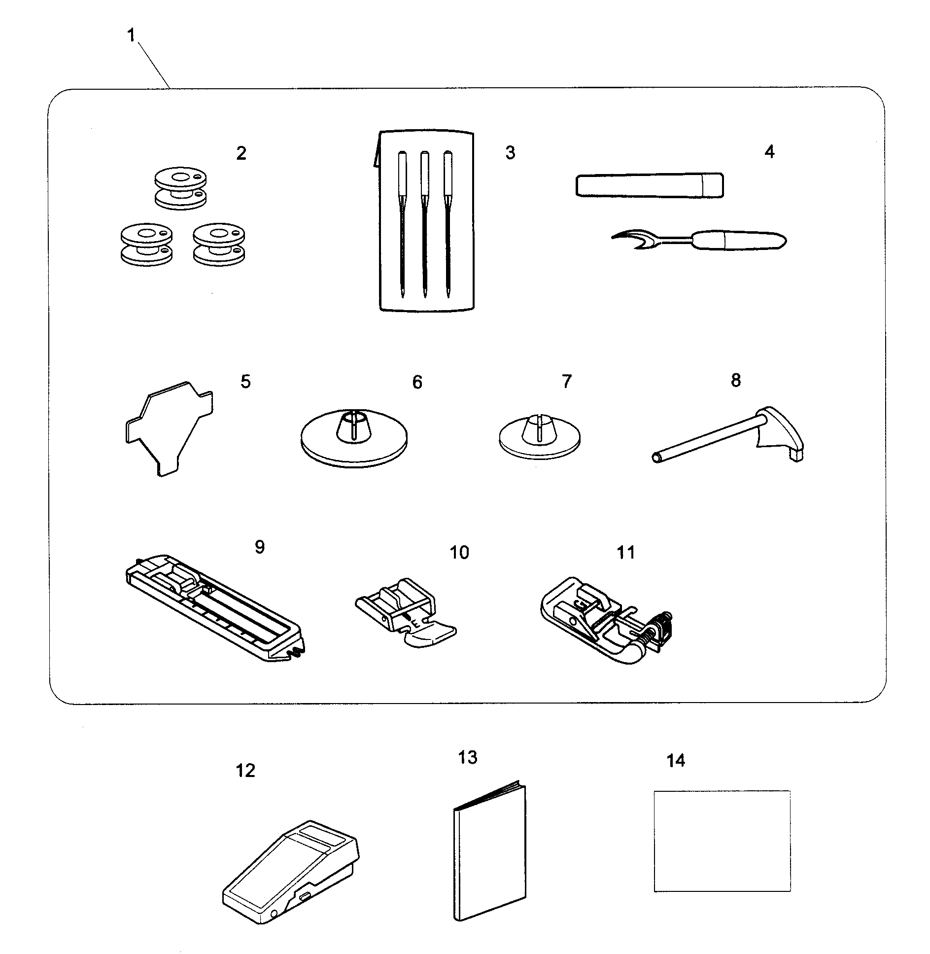 Kenmore 38519112 accessories diagram